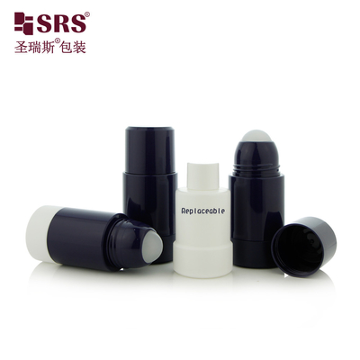 RPPE 50ml 75ml Botol Bola Roller Plastik Desain Yang Bisa Diganti Deodoran Gel Serum Aplikasi Botol