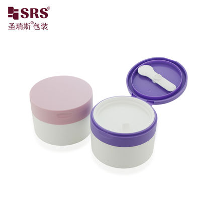 SRS1 120g 150g Injeksi kosong Kontainer Botol Matte Putih Dengan Tutup Flip Warna Untuk Scrub Badan