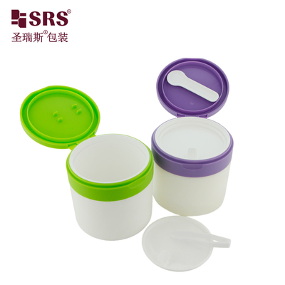SRS1 120g 150g Injeksi Warna Kustom Plastik PP PCR Daur Ulang Wadah Jar Krim Kemasan
