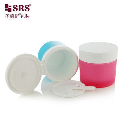 SRS1 120g 150g sendok Magnet Double Wall PP PCR Daur Ulang Plastik Topeng Wajah Gel Jar Container
