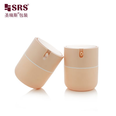 PA001 50ml Cute Plastic PP Round Bottom Airless Pump Bottle Jar Container Kosmetik Kosmetik Kosmetik