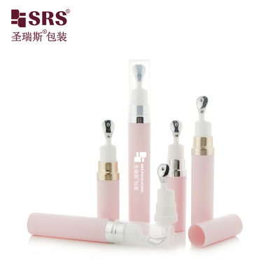 A0035 Botol Pompa Tanpa Udara Mewah 7.5ml 10ml 15ml Dengan Aplikator Logam Paduan Seng Gaya Tekan