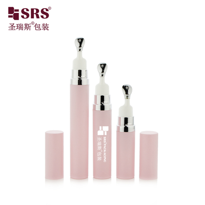A0035B 7.5ml 10ml 15ml Empty Snap On Zinc Metal Applicator Head Airless Pump Bottle Untuk Serum Mata Grosir