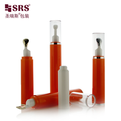 AY007 10ML 15ML Botol Airless AS Plastik Roller Ball Metal Applicator Kemasan Warna Kustom