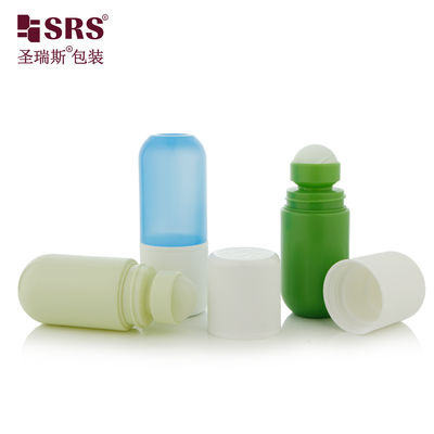 RPPA1-50ML Botol Bola Rol PP PCR Plastik Bagian Bawah Bulat Untuk Kemasan Antiperspirant CRC