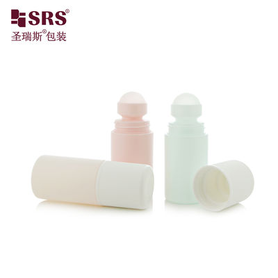 RPPC1-60ML CR Cap Double-Wall 2 oz PCR PP Bahan Daur Ulang Botol Bola Roller Untuk Gel Pijat