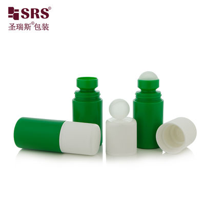 RPPC1-60ML Gel Anti-Gatal Botol Bola Pijat Roller Cetak Logo CRC Tidak Bocor Kemasan Hijau