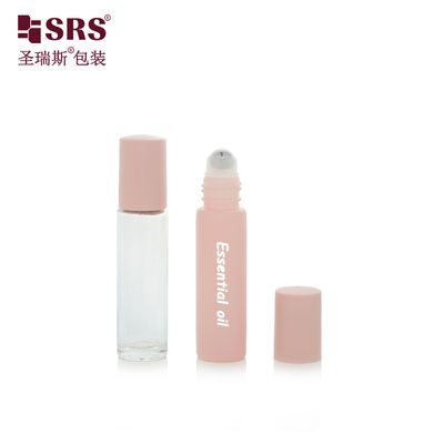 BLPM-10ML Semi-transparan Bulat tebal dinding kaca Roller botol parfum Kontainer Tidak bocor