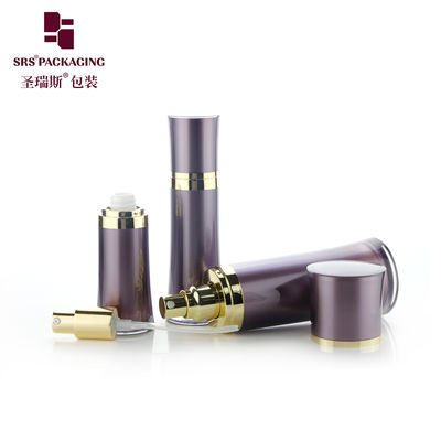 SRS China Supplier mewah kosong produk perawatan kulit hitam wadah botol lotion akrilik