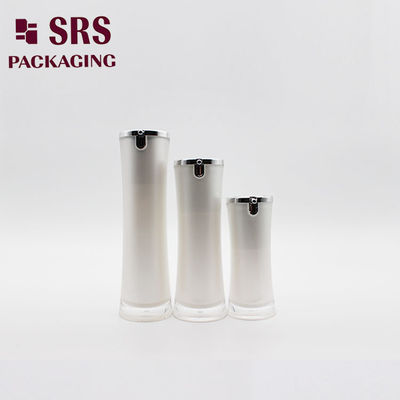 Botol bulat lotion akrilik 15ml 30ml 50ml bentuk khusus hitam