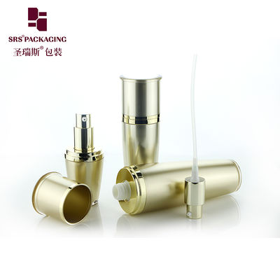 L036 SRS Produsen grosir 15ml 30ml 50ml 80ml 120ml kosmetik mewah kosong akrilik emas