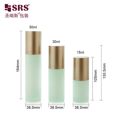 SRS-RS 15ml 30ml 50ml Botol Pompa Lotion Akrilik Mewah Kelas Atas Kosmetik Serum Kemasan Grosir