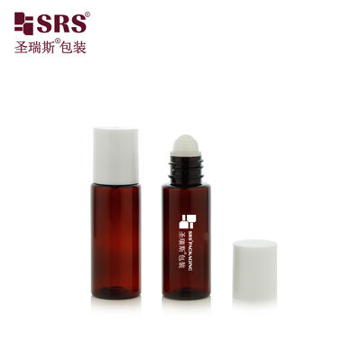 PET 20ml Injeksi Custom Hair Oil Nail Care Oil Serum Roller Ball Bottle Grosir kustomisasi