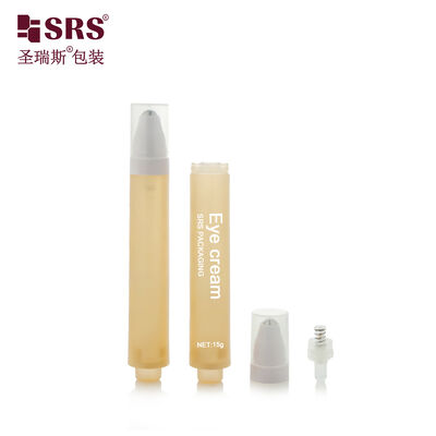 15ml Airless Roll On Bottle Flower Shape Cream Output Vacuum Press Roller Bottle for Eye Serum Eye Cream Custom Logo