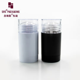 D042 kemasan deodoran kosong plastik bulat bening AS stick