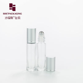 10ml 1/3 oz kaca dinding tebal bening botol rol kosong minyak esensial