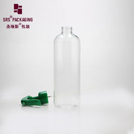 250ml bening PET hijau sekrup pompa kosong pembersih kabut semprotan pet botol