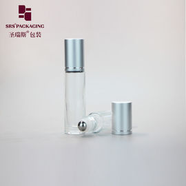 10 ml botol parfum attar bergelombang kaca transparan kosong pada botol bola logam
