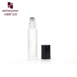 jumlah stok botol minyak esensial kaca bergelendong kosong 10 ml dengan tutup plastik hitam