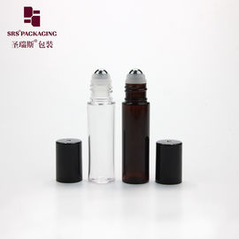 10ml transparan ungu kosong plastik PET perawatan kulit lip gloss roll pada tabung