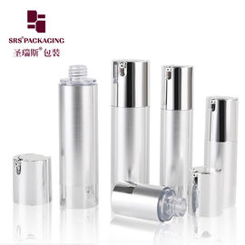 15ml 30ml 50ml kosmetik custom perak kosong airless botol krim mata