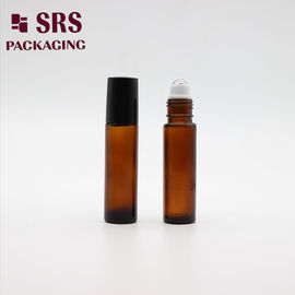 Botol pijat minyak esensial kosong 10ml kaca transparan amber cokelat