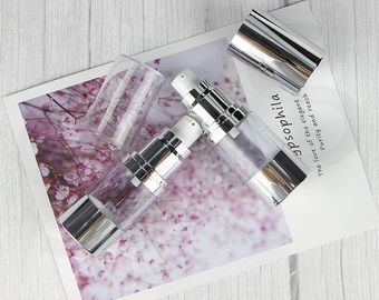 A0230 Emulsi perawatan kulit 15ml 30ml 50ml serum perak botol pompa tanpa udara