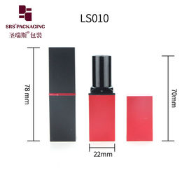 bentuk persegi 3,5g kosmetik elegan grosir lipstik tabung kemasan