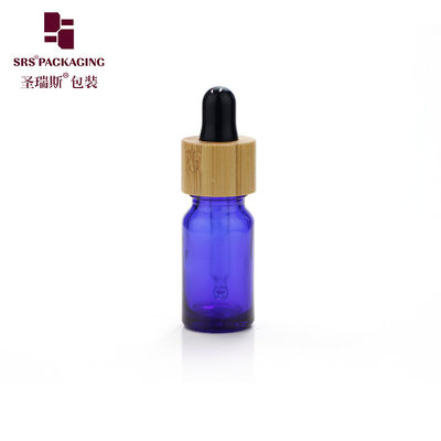 ukuran sampel mini 5ml grosir dropper bambu botol minyak esensial kayu