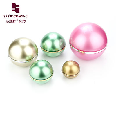 bentuk bola warna acrylic kosong kulit perawatan krim toples 5g