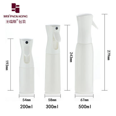 disesuaikan warna super halus kabut kosong 200ml 300ml 500ml botol semprotan plastik terus menerus