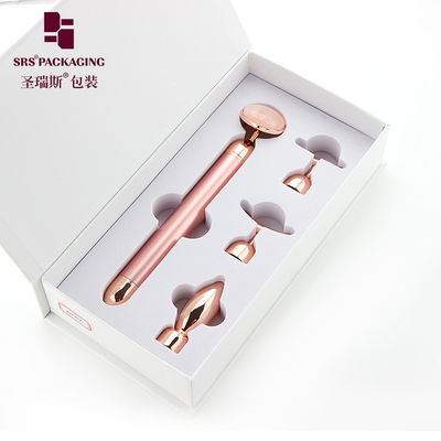 kemasan kosmetik mewah batu giok pijat kepala vibrator listrik beauty bar