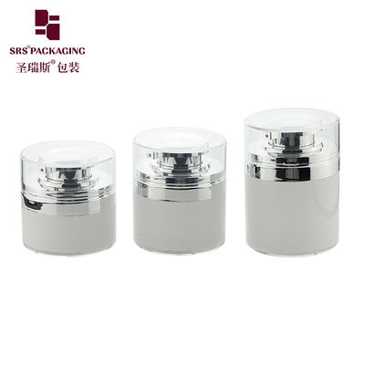bentuk bulat custom warna akrilik mewah airless botol krim mata