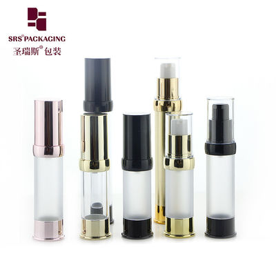 Empty Luxury Rose Gold Color Travel Size Botol Pompa Serum Kosmetik Airless 30 ml