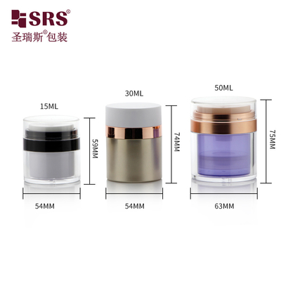 15ml 30ml 50ml Wadah Toples Krim Kosmetik Akrilik yang Dapat Diganti Pengap