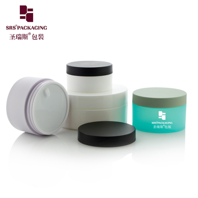 Frosted Single Wall Plastik Customization Warna Kosong PCR 100g PP Jar