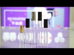 BLP17 15ml 17mm diameter logam botol kaca emas mawar dengan bola emas asli dan tutup aluminium.