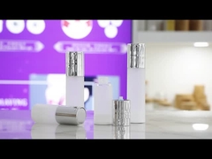 TA023 20ml 30ml 40ml 50ml Glossy Matte In Mold Injection Clear Frosted PP PCR Airless Bottle Untuk Fou