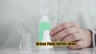 PA029 15ml 30ml 50ml Demo Botol Pompa Plastik Pengap Tembus Plastik PP Kosong