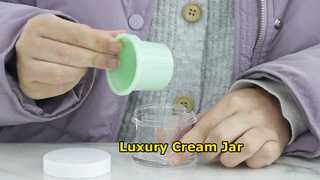 J101 50g 100g 240g Luxury Empty Facial Cream Jar Container Kemasan kosmetik yang bisa diganti