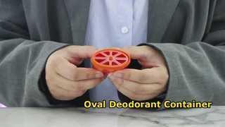 D040 Jam Tangan: 15ML 40ML 50ML 75ML PP plastik wadah gel deodoran bentuk oval Showcase